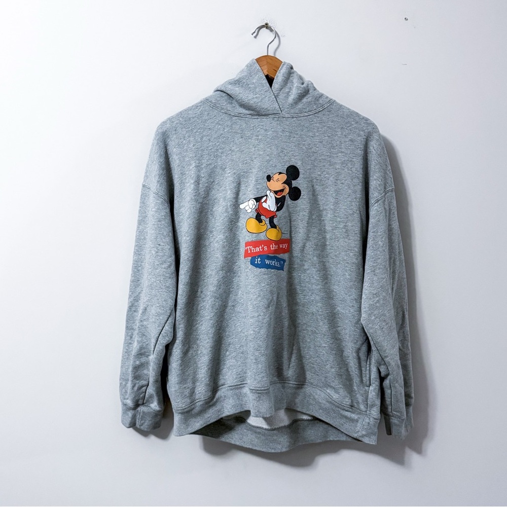Disney x Uniqlo Mickey Mouse Graphic Long Sleeve Hoodie Thats the Way it Works